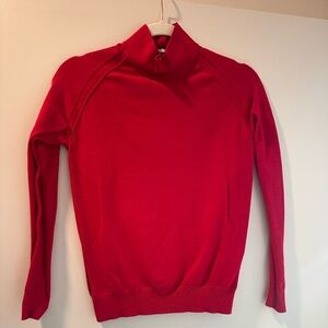 Peter Millar Women's Red Turtleneck Golf Sweater